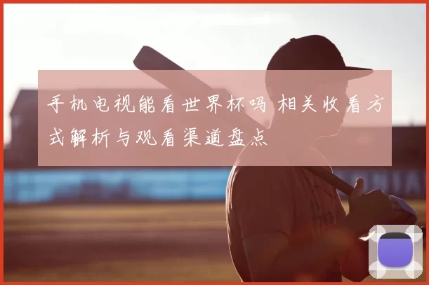 手机电视能看世界杯吗 相关收看方式解析与观看渠道盘点